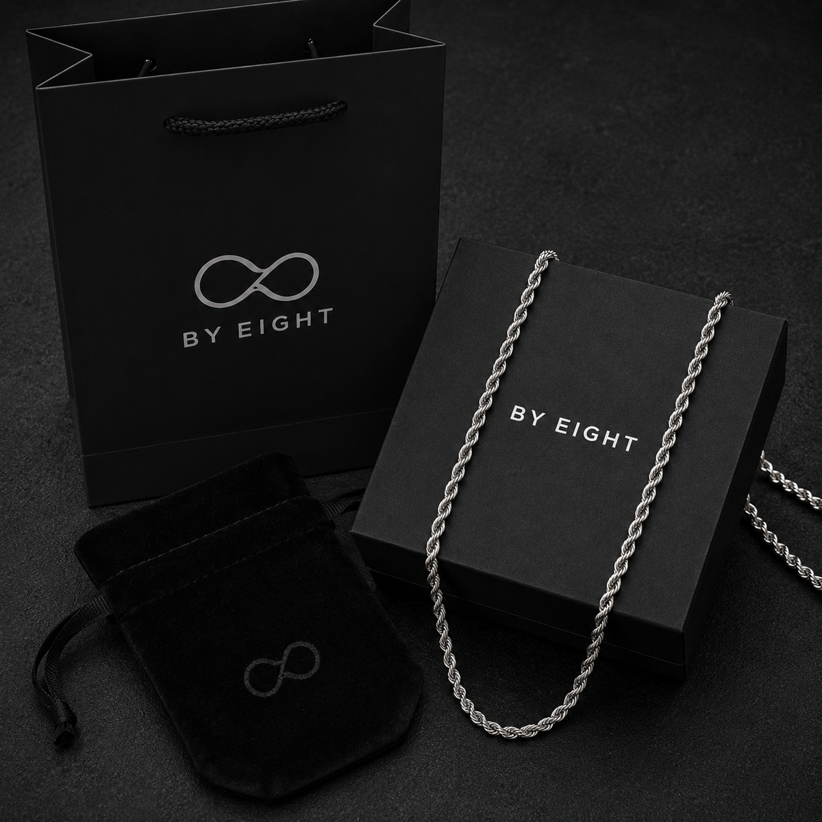 Infinite Twist Necklace - 4 mm