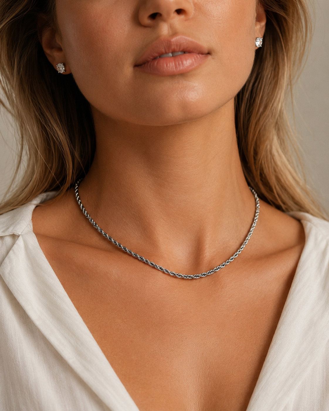 Infinite Twist Necklace - 4 mm